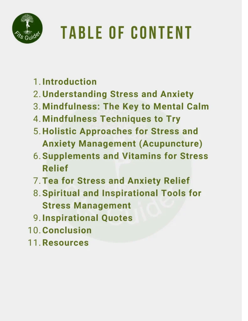 Best Way To Manage Stress and anxiety preview pdf sample-1